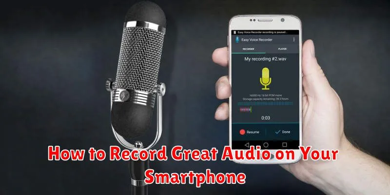 How to Record Great Audio on Your Smartphone